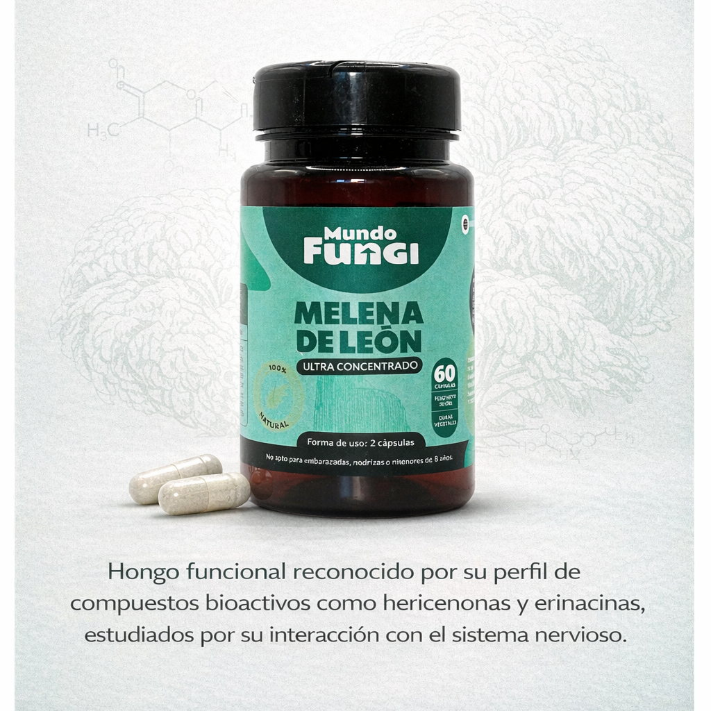 Cápsulas de Melena de León – Ultra Concentrado (60 caps)