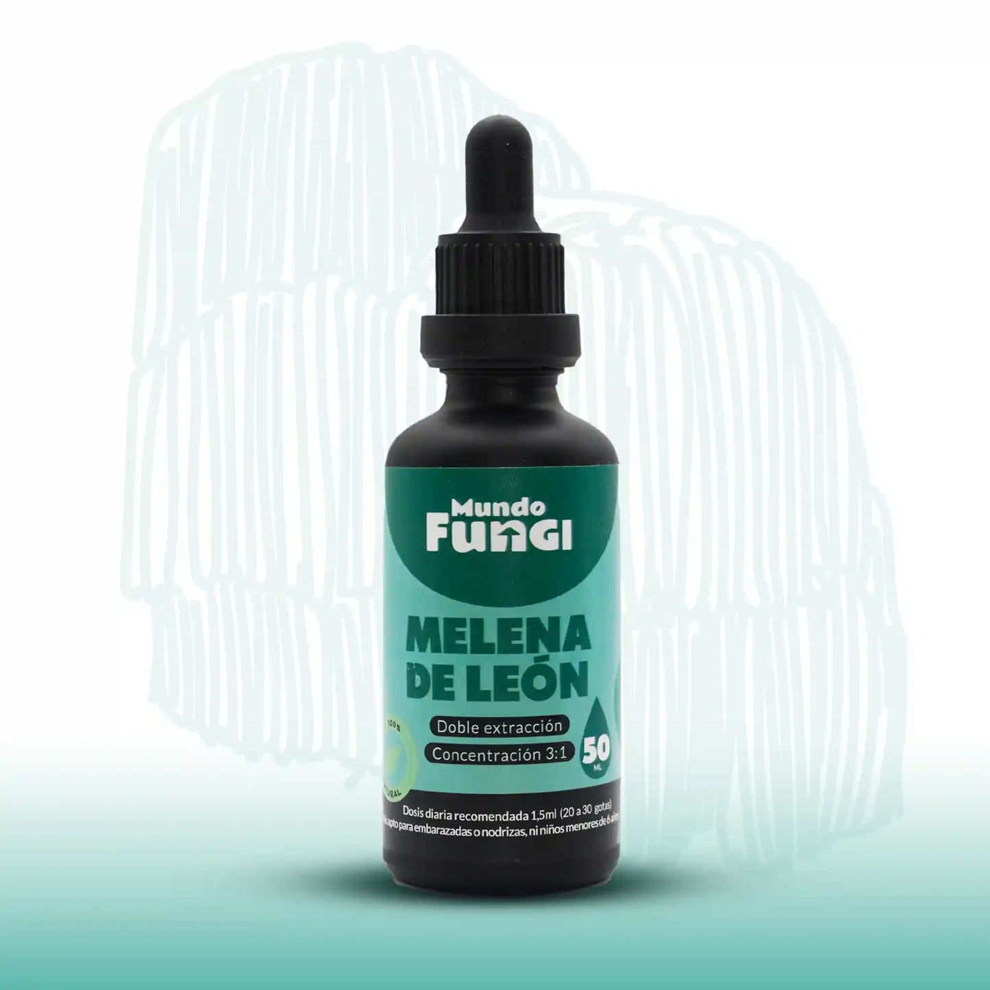 Extracto de Melena de León en gotas – Doble Extracción 3:1 (50 ml)
