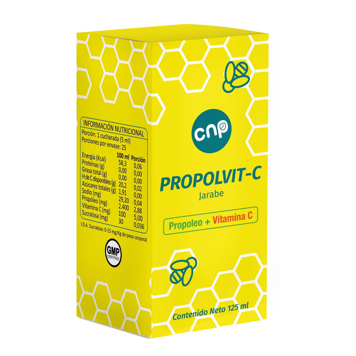 Propolvit-C – Jarabe con propóleo, miel y vitamina C para defensas naturales | 125 ml