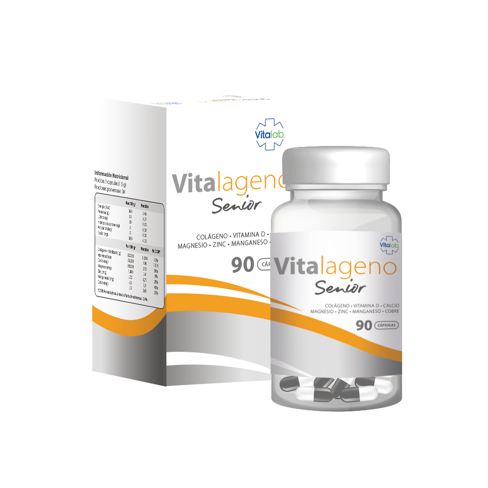 Vitalageno – Colágeno hidrolizado para bienestar y belleza | 90 cápsulas