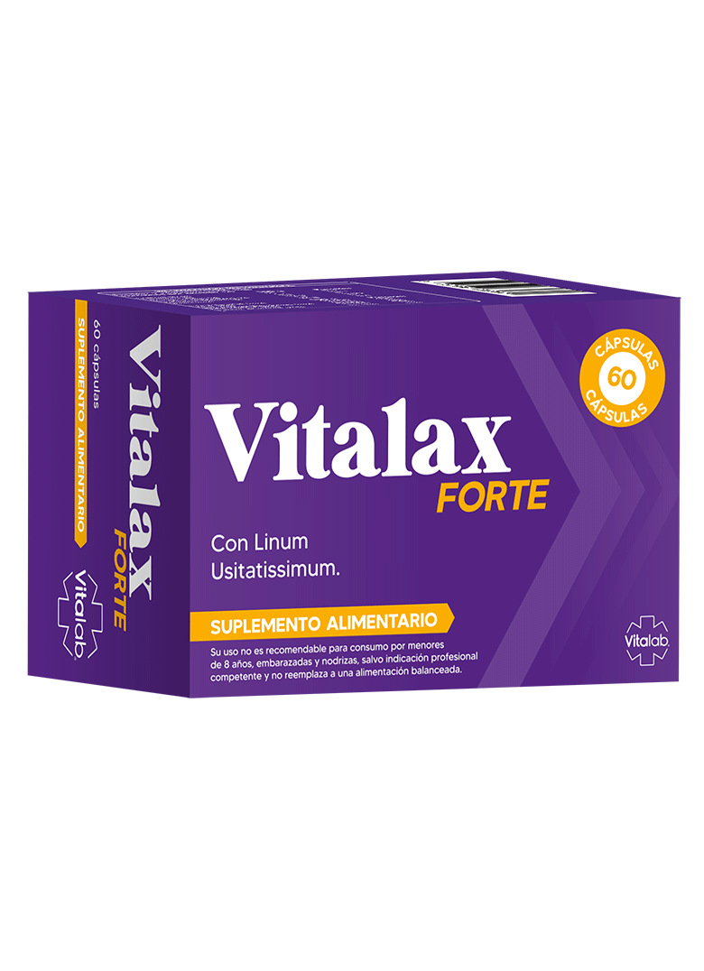 Vitalax Forte – Laxante natural y tránsito intestinal regular | 60 cápsulas