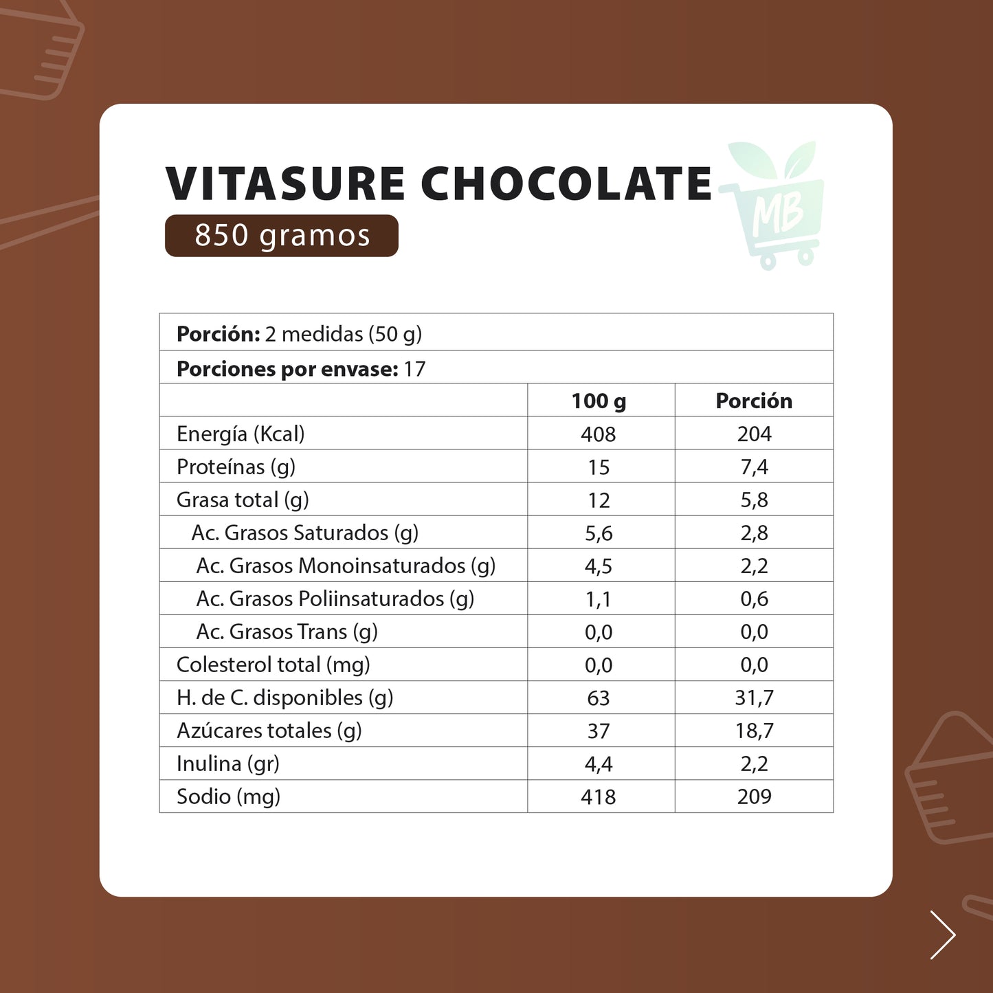 Vitasure – Nutrición diaria equilibrada | 850 g