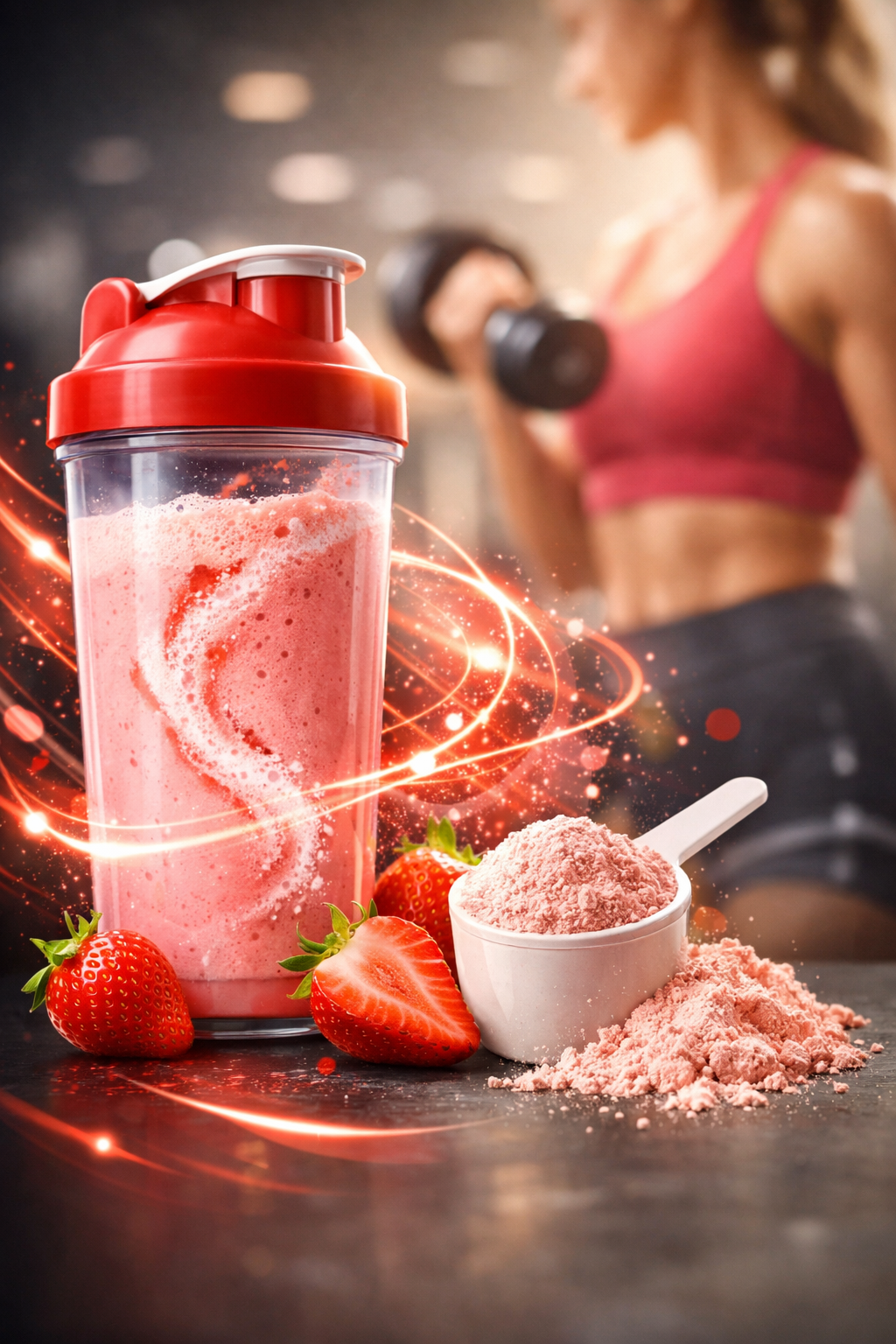 100% Whey Protein Frutilla Crema – Nutrición y Potencia para tu Entrenamiento | 1000 g
