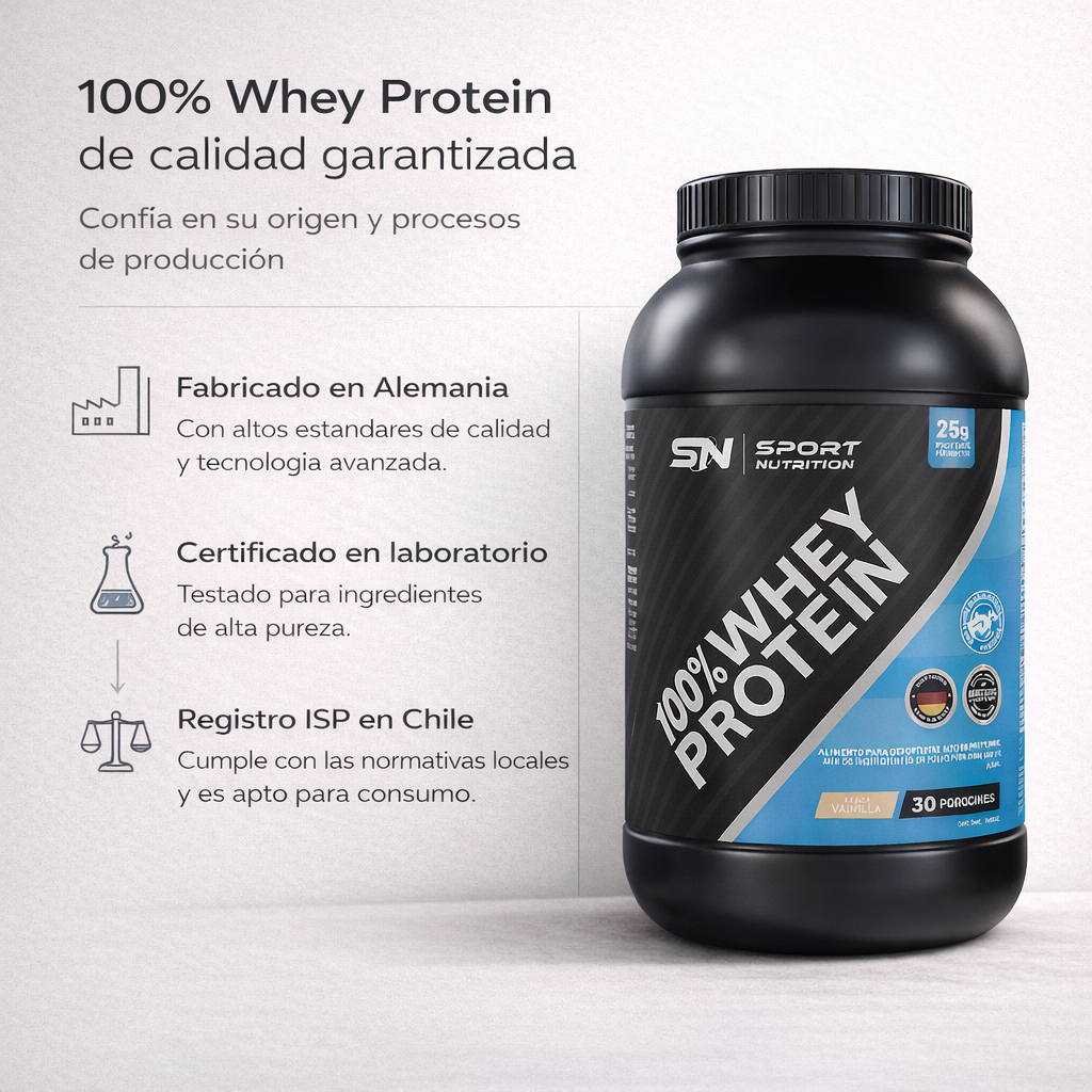 100% Whey Protein Vainilla – Potencia tu Rendimiento | 1000 g