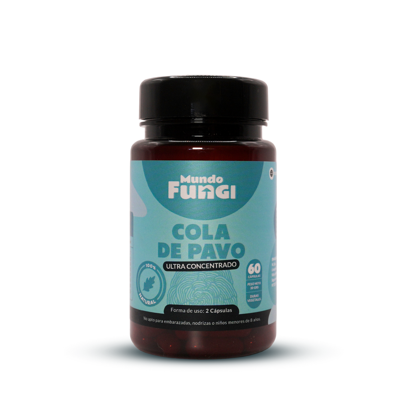 Cápsulas de Cola de Pavo – Ultra Concentrado (60 caps)