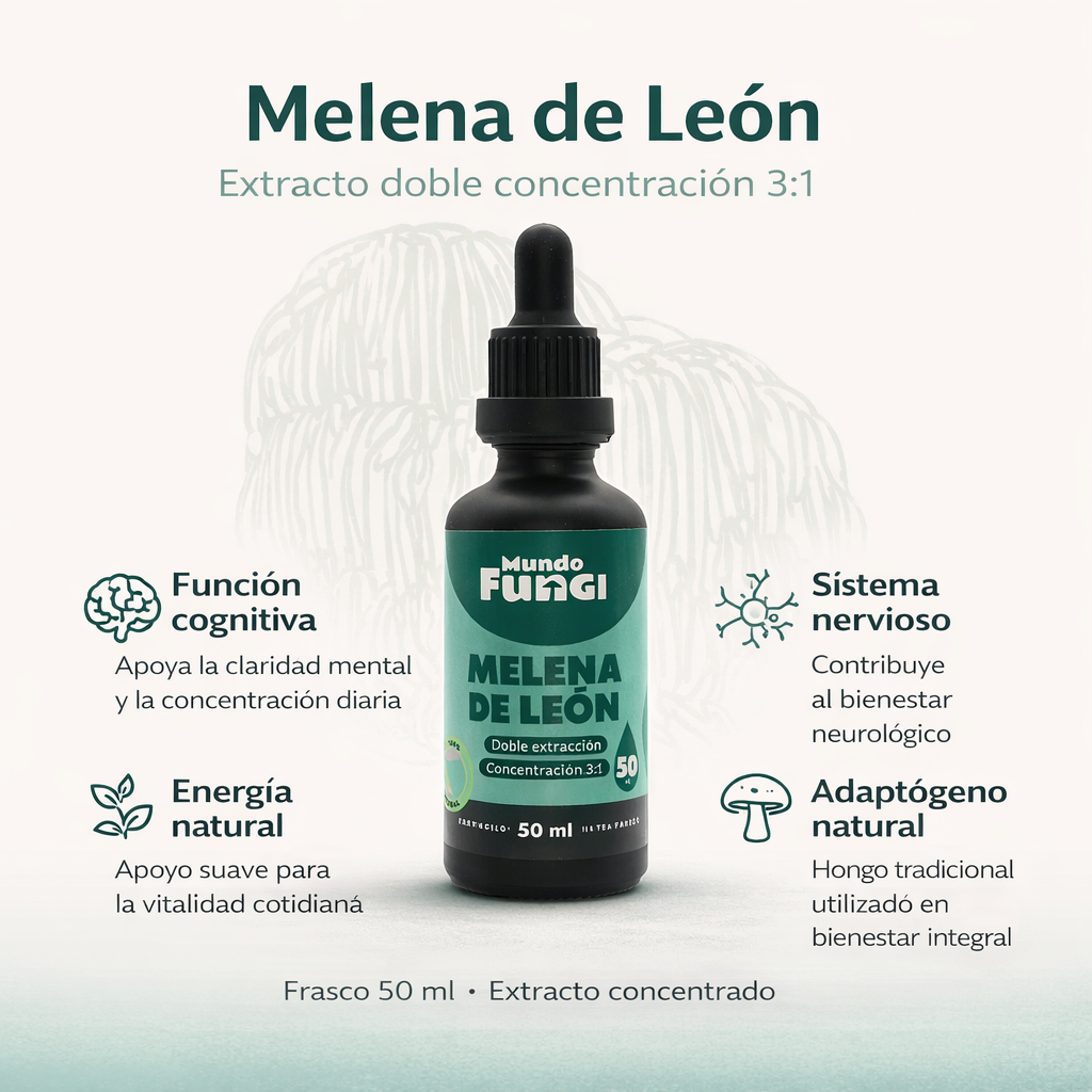 Extracto de Melena de León en gotas – Doble Extracción 3:1 (50 ml)