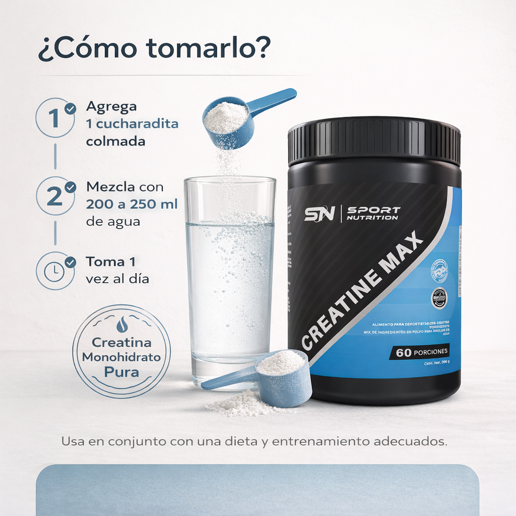 Creatine Max – Energía y fuerza para superar tus límites | 300 g
