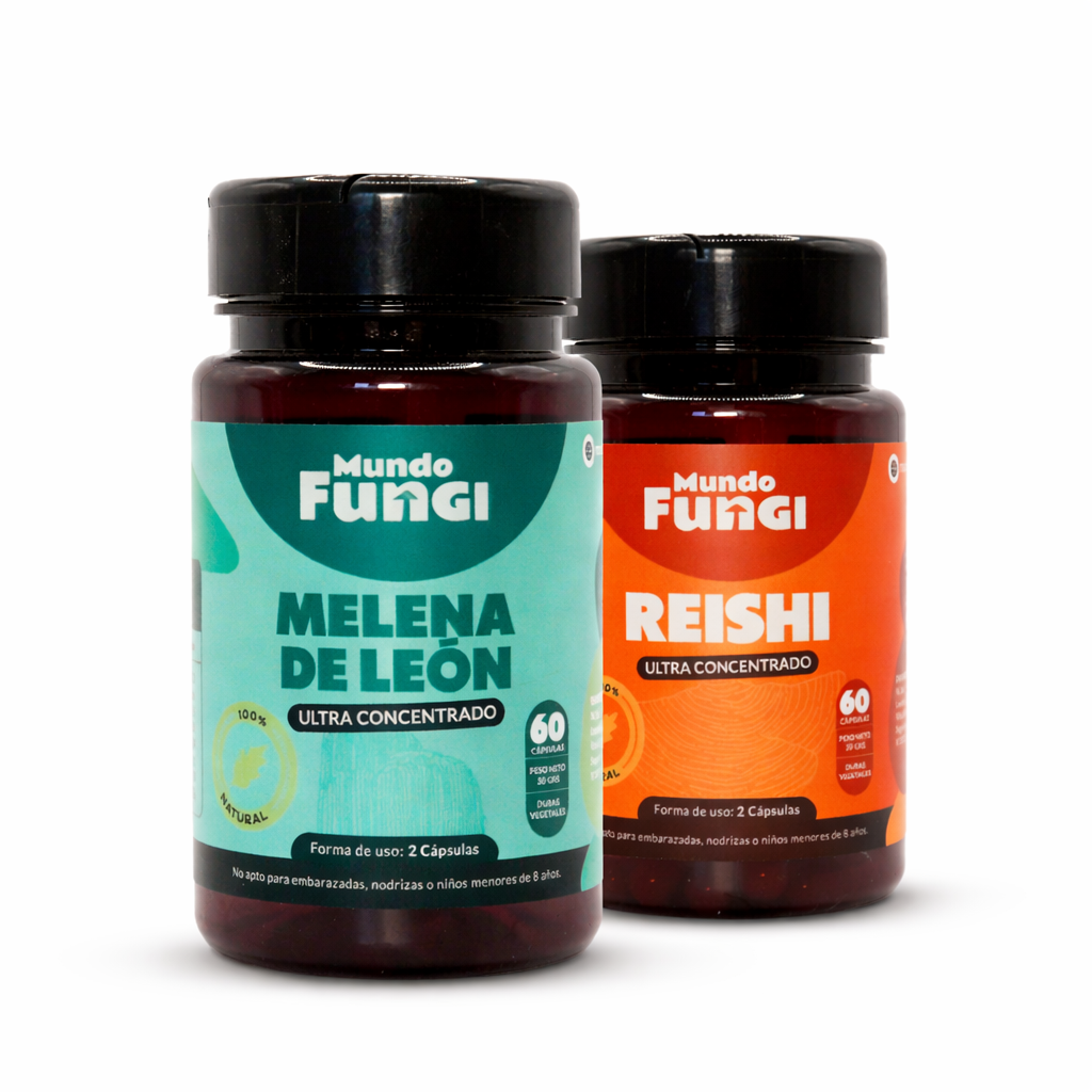 Pack Bienestar - Enfoque y Descanso | Melena de León + Reishi (Día y Noche)