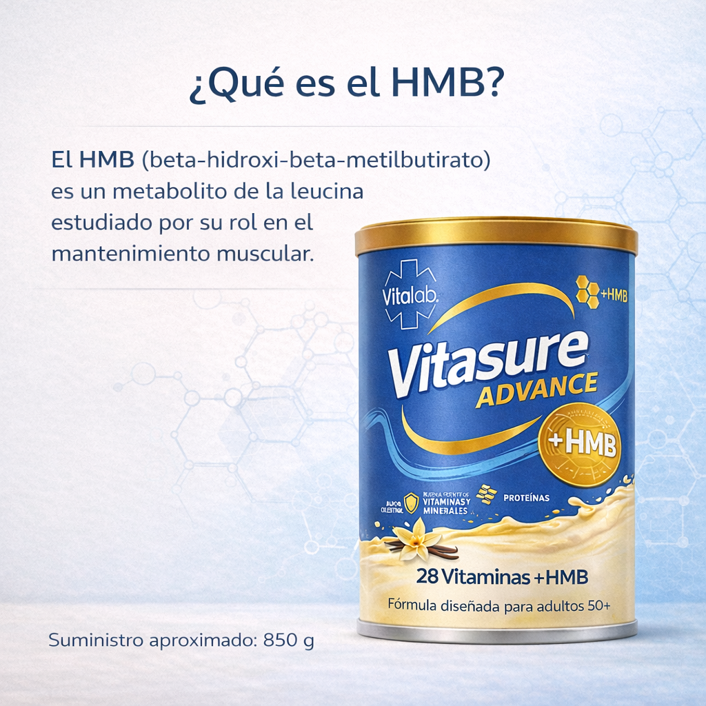 Vitasure Advance - Nutrición avanzada con HMB y 28 vitaminas | 850g