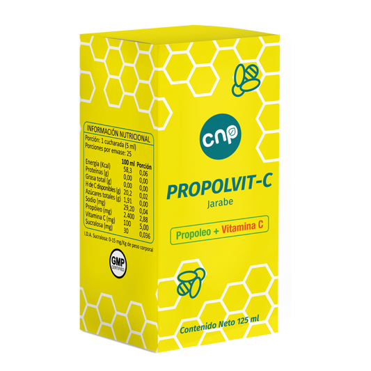Propolvit-C – Jarabe con propóleo, miel y vitamina C para defensas naturales | 125 ml
