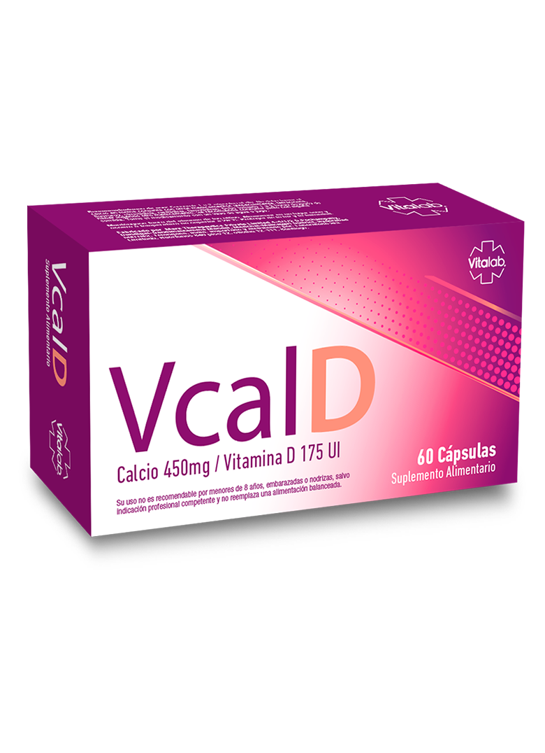 VCAL D – Salud ósea y soporte nutricional | Calcio + Vitamina D3 | 60 cápsulas