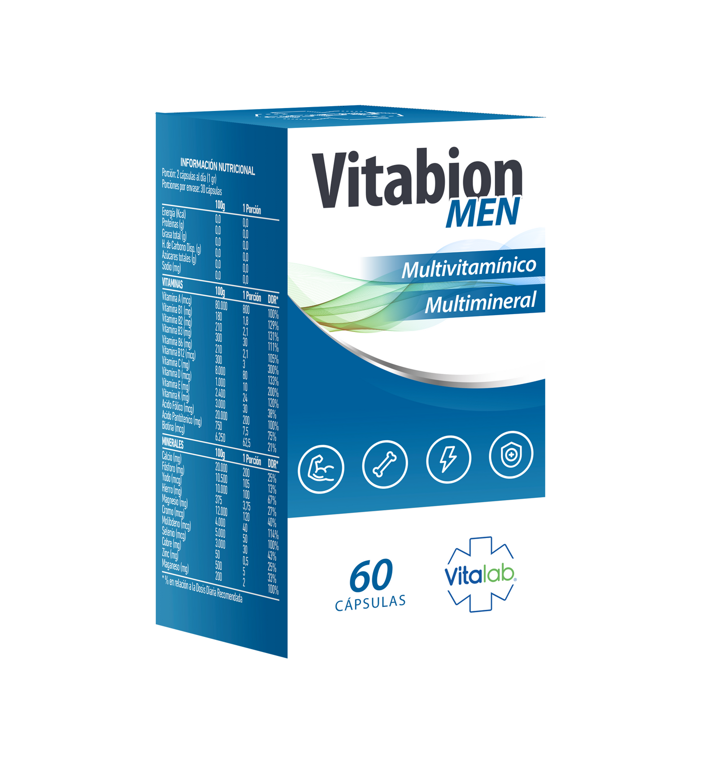 Vitabion – Multivitamínico para energía, equilibrio y bienestar | 60 cápsulas