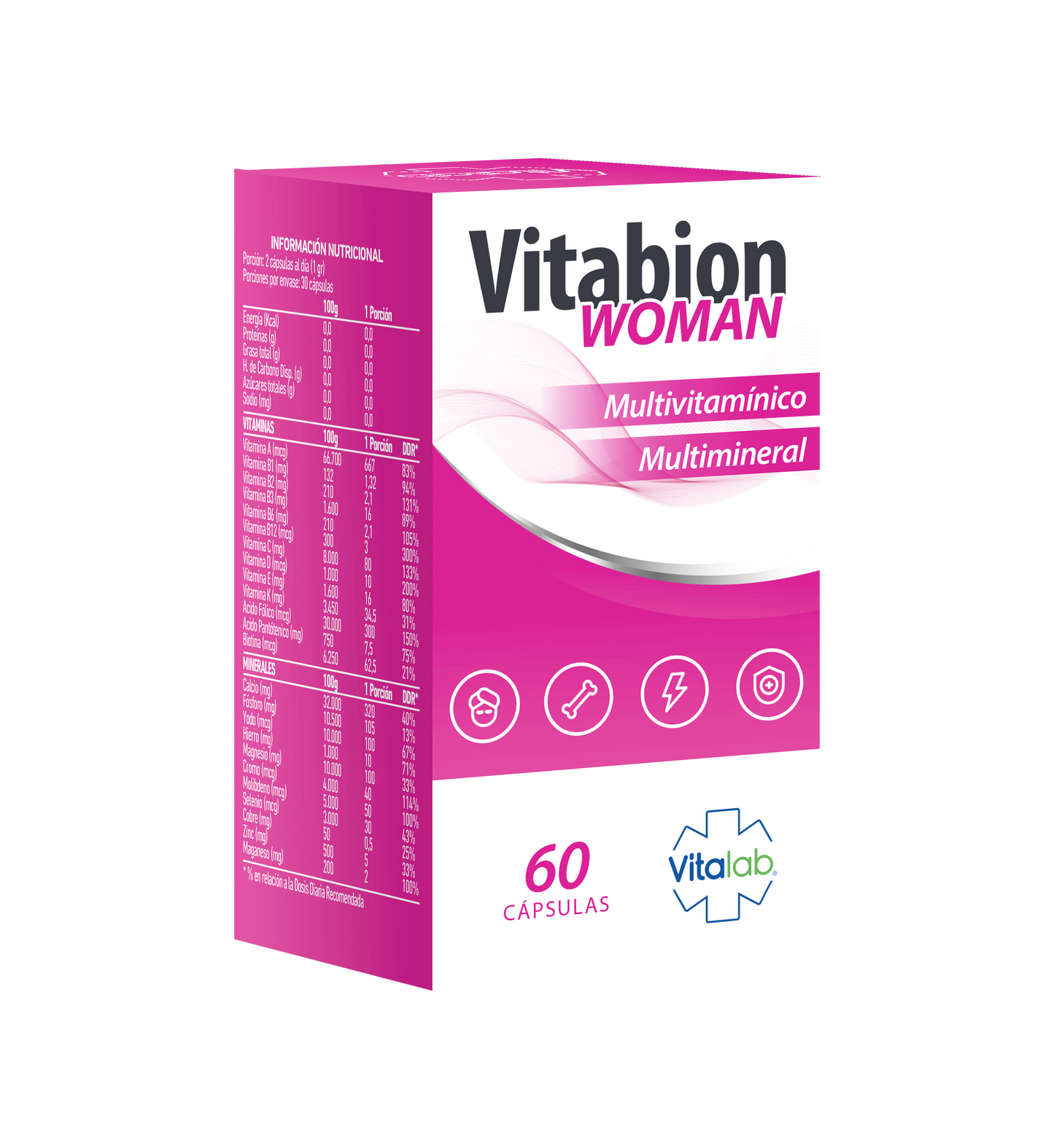 Vitabion – Multivitamínico para energía, equilibrio y bienestar | 60 cápsulas