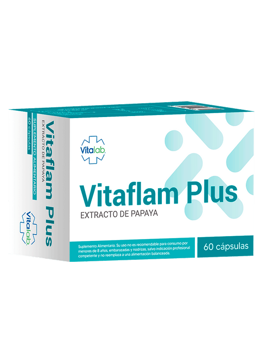 Vitaflam Plus – Apoyo antiinflamatorio y alivio de hinchazón | 30 cápsulas