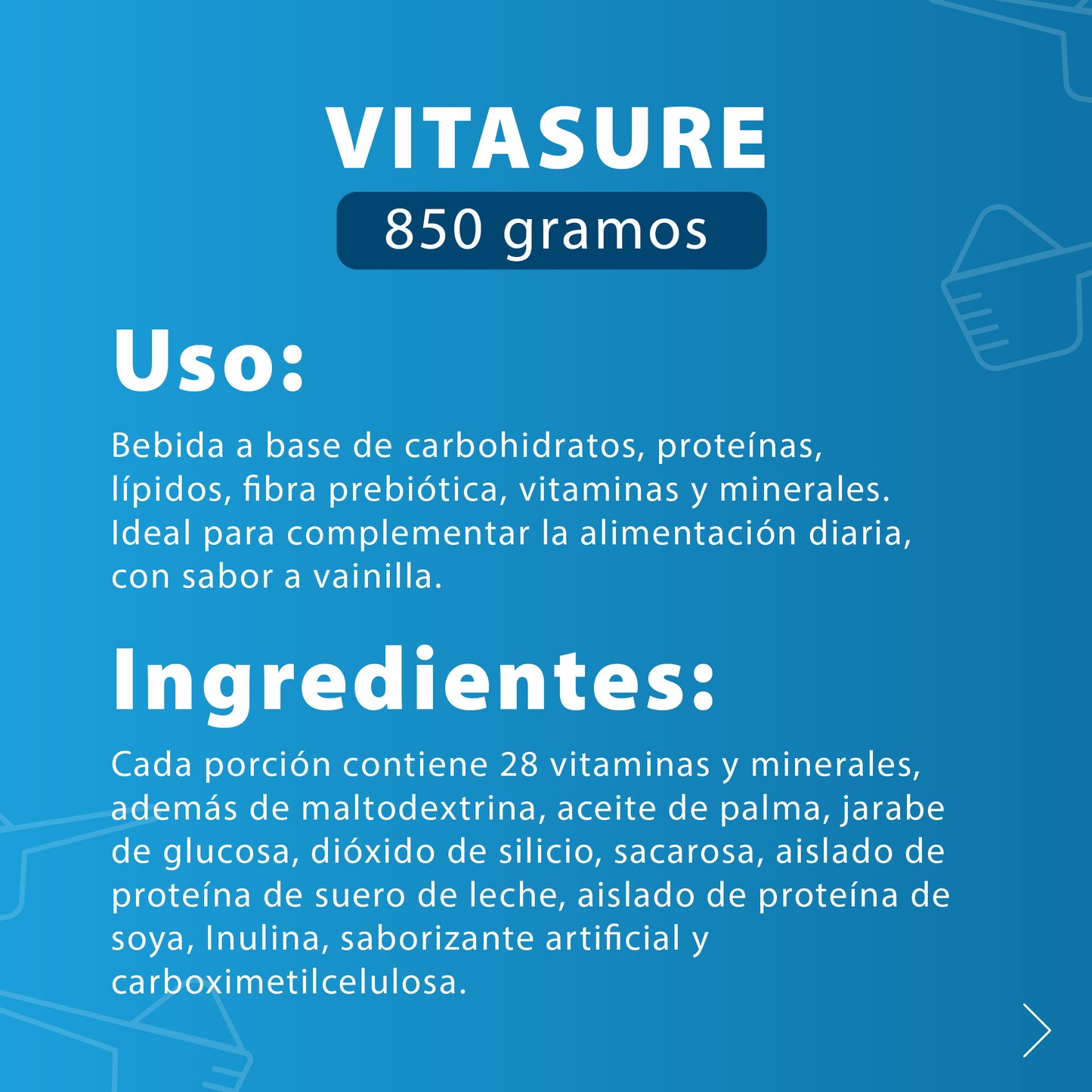 Vitasure – Nutrición diaria equilibrada | 850 g